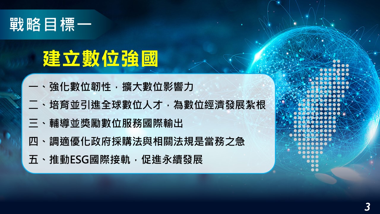 白皮書戰略目標一建立數位強國