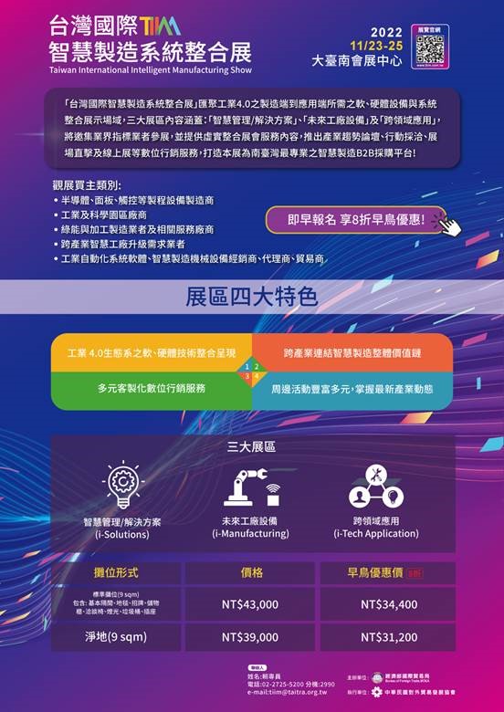  2022年「台灣國際智慧製造系統整合展」