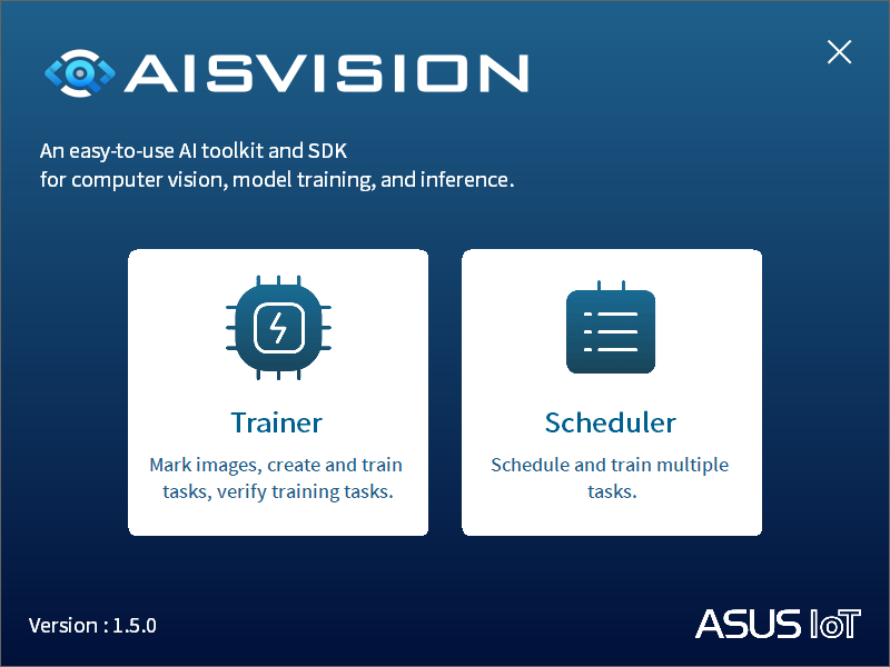 AISVision : 簡單易用的電腦視覺 AI 工具組和 SDK (軟體開發套件)，適用於模型訓練和推論
